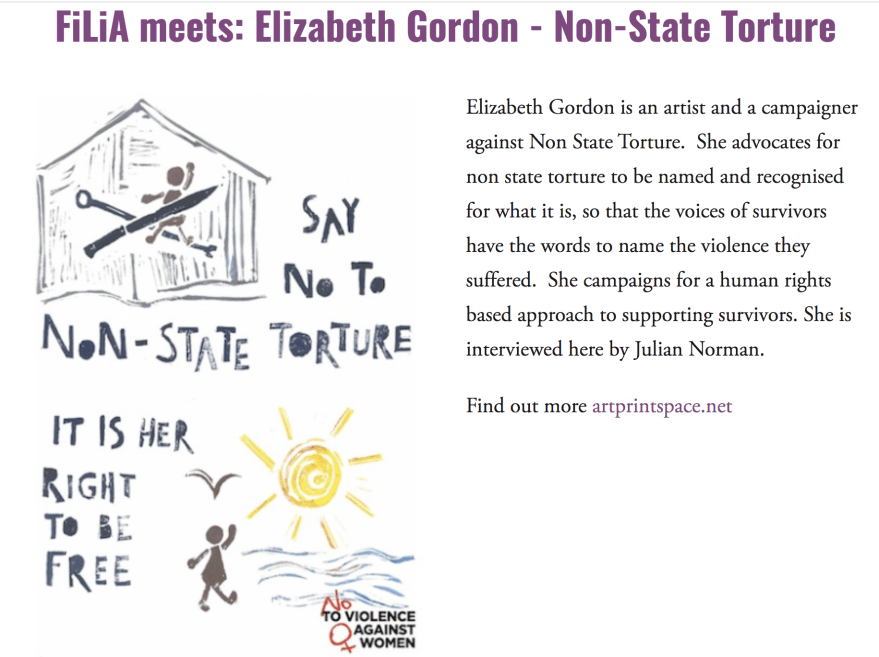 Filia meets Elizabeth Gordon